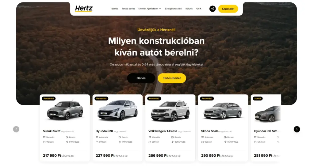 Hertz Autókölcsönző